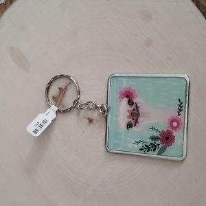 Wild & Free Dare to be Different Ostrich Design Keychain NEW